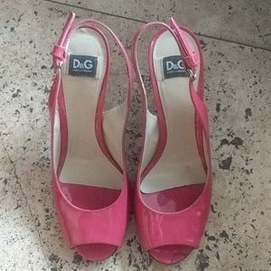 Barbie Hot Pink patent leather heels